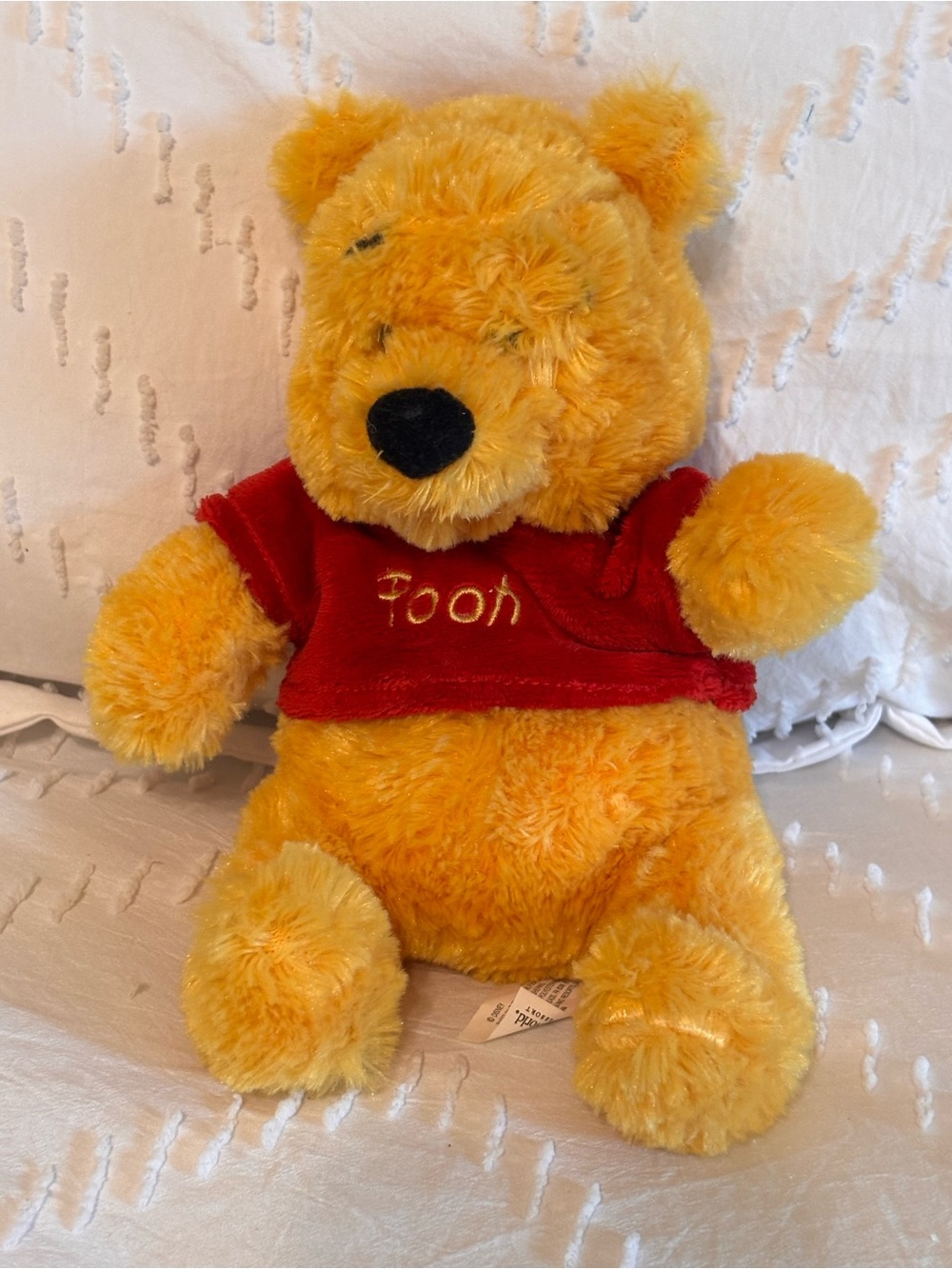 Winnie The Pooh Plush 10" Walt Disney World Disneyland Stuffed Nursery EUC Soft